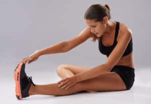 sitting hamstring stretch to prevent sports injuries