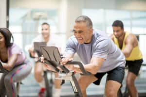 indoor cycling class after knee replacement
