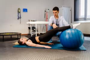 physical therapy to rehab a sports injury
