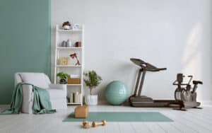 stay active indoors with a dedicated home workout space