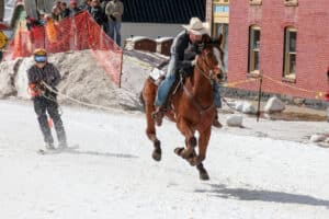 Meeker skijoring