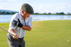 sports injury from playing golf
