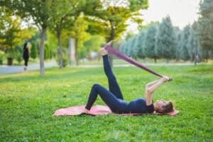 hamstring stretch to alleviate back pain